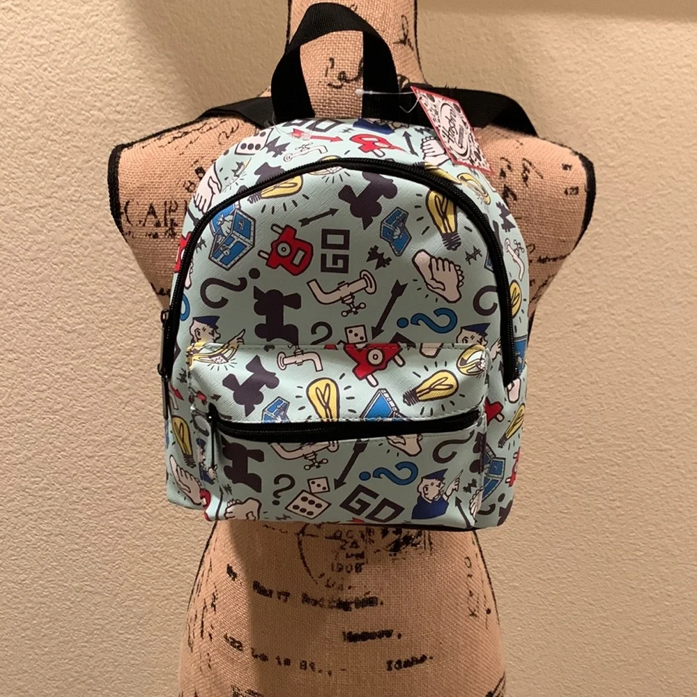 Authentic Bioworld Hasbro Monopoly Gaming Backpack